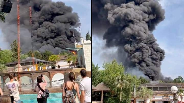 incendio-parque de diversion-alemania