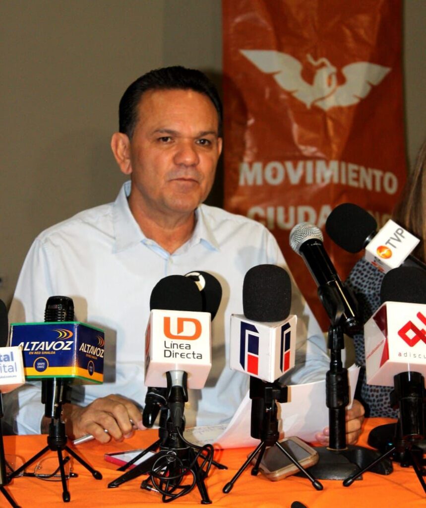Coordinador estatal del partido Movimiento Ciudadano, Sergio Torres Félix