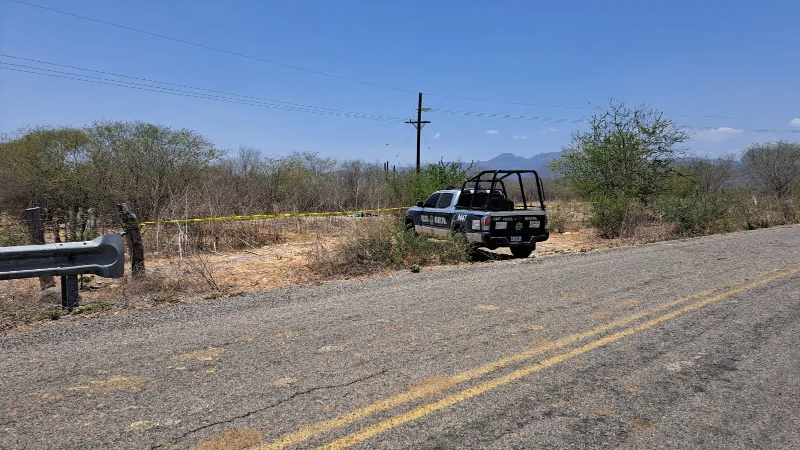 Autoridades acordonaron el lugar en espera de de la autoridad investigadora