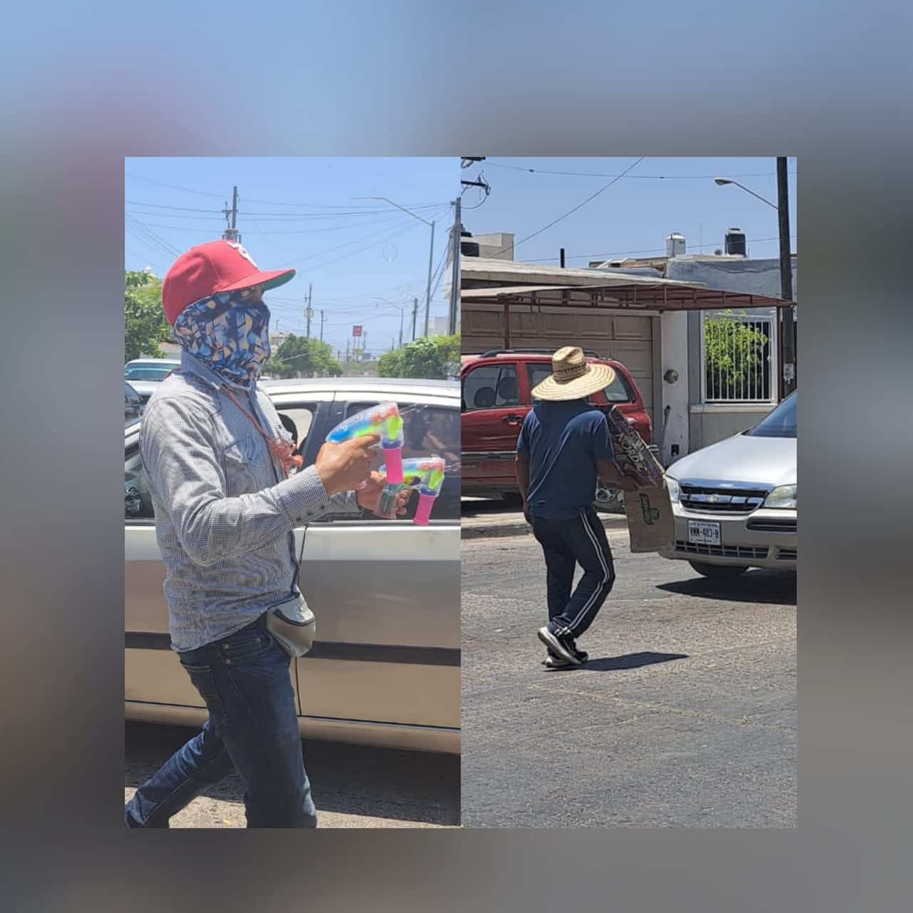 Raúl, junto a sus compañeros venden sus mercancías en el puerto de Mazatlán.