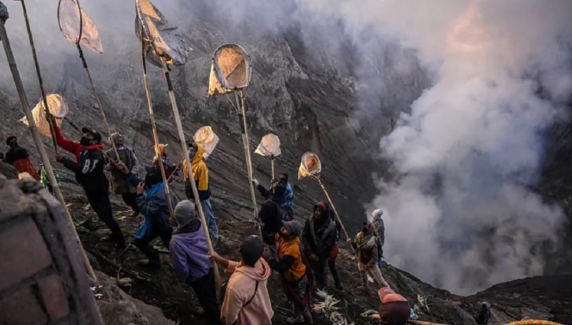 volcán Indonesia