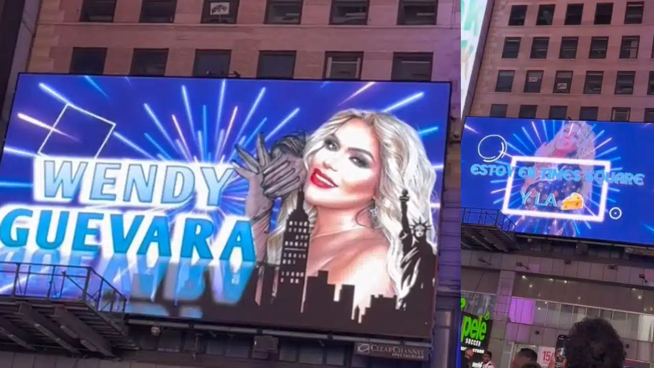 ¡Y soporten! Wendy Guevara de Las Perdidas aparece en pantallas de Times Square