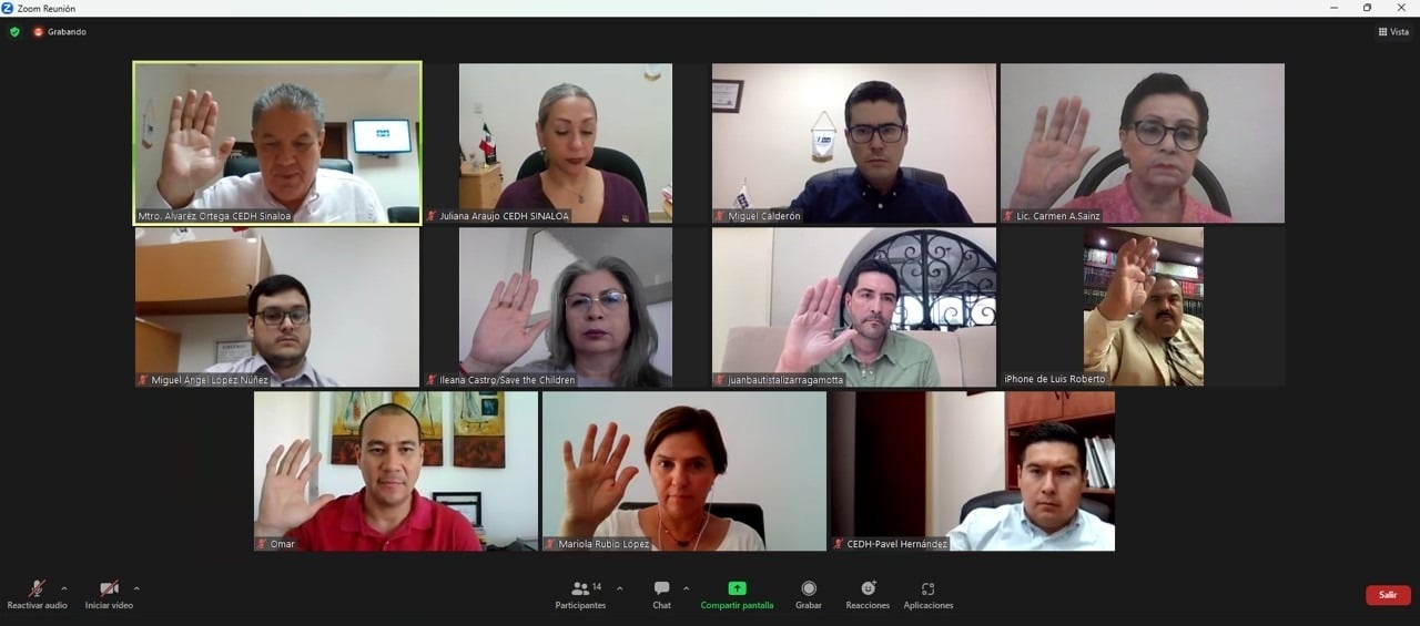 CEDH en videoconferencia