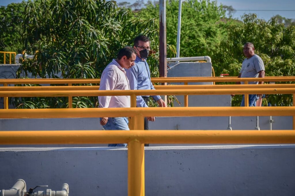 Visita de supervisión a las plantas de tratamiento cerritos y norponiente realizada por el alcalde de Mazatlán