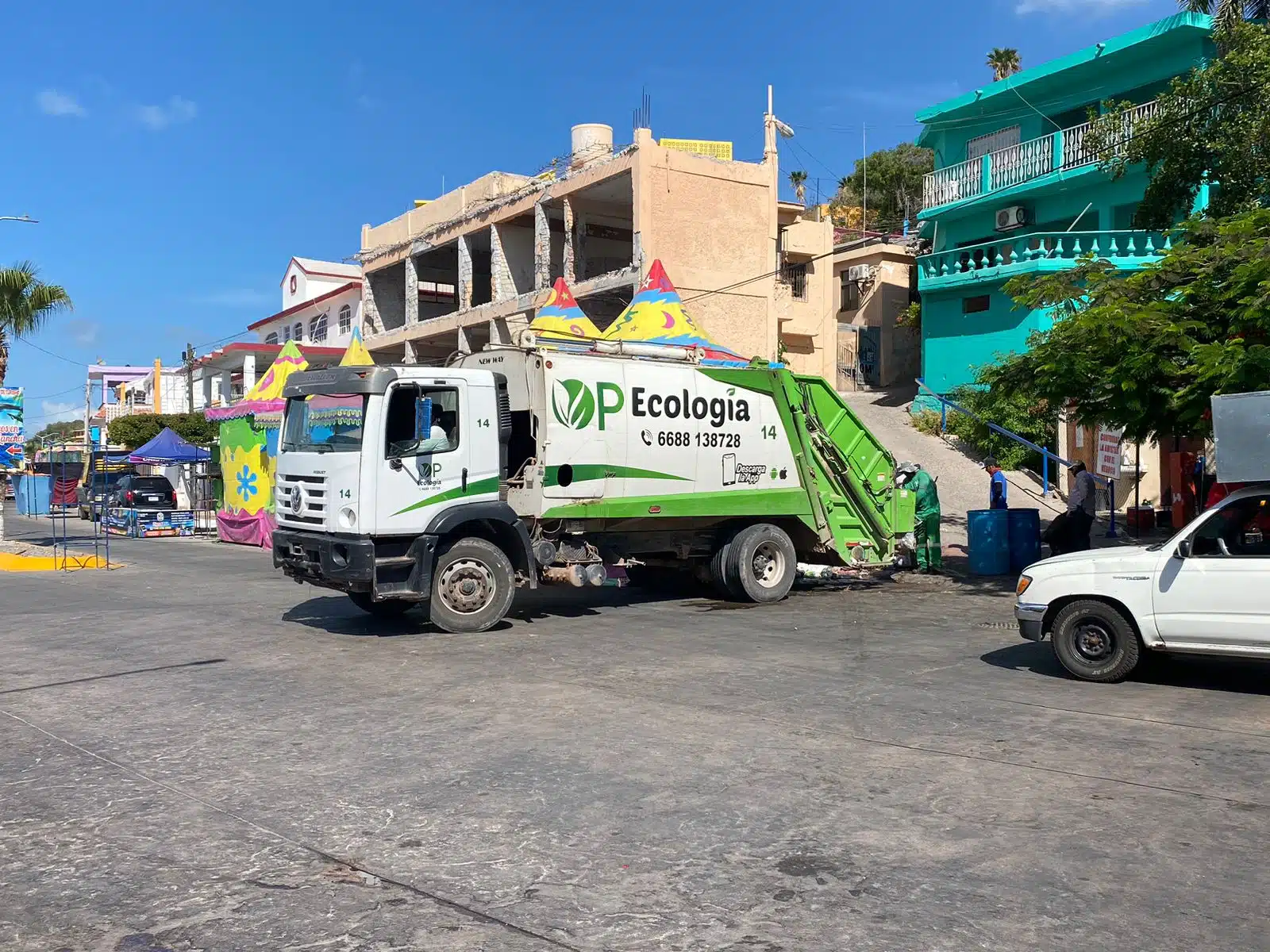 Camión recolector de basura de OP Ecología
