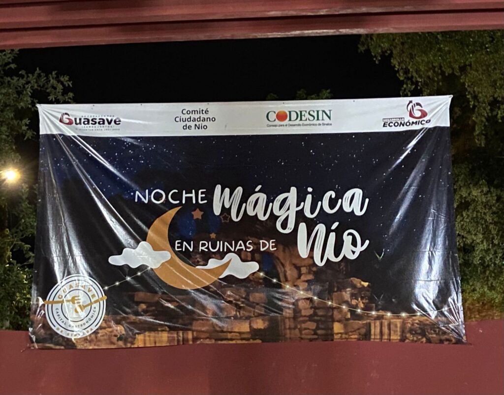 Banner publicitario de “Noche Mágica en Ruinas de Nío”