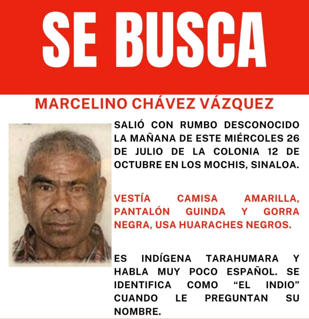 Ficha de búsqueda de Marcelino Chávez Vázquez