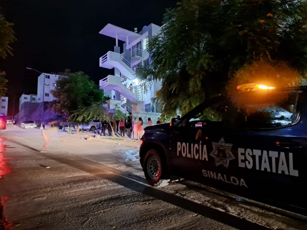 Patrulla de la Policía Estatal en el sitio