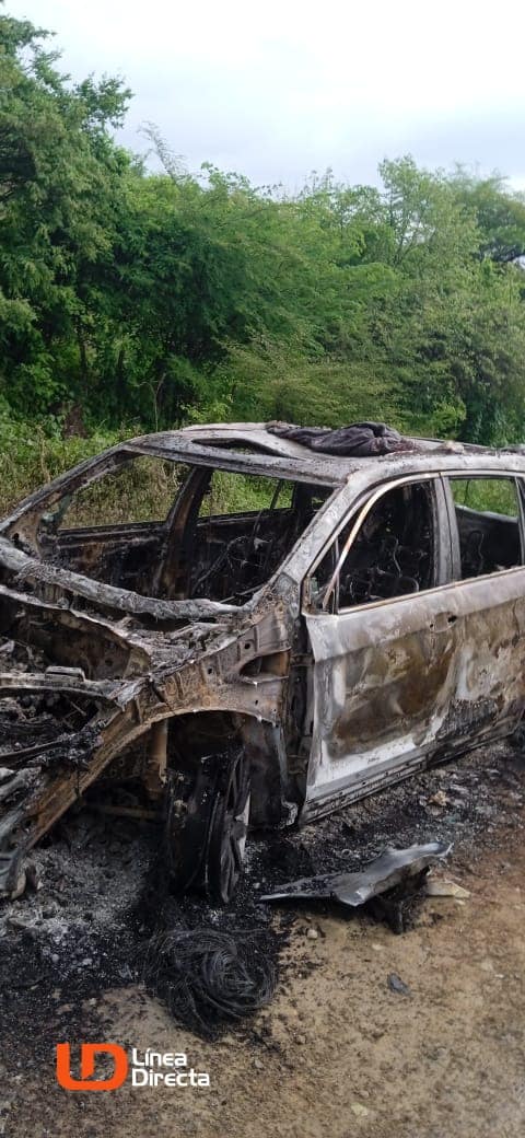 vehículo incinerado