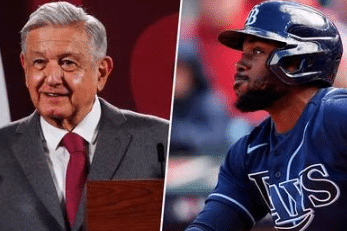 AMLO y Randy Arozarena