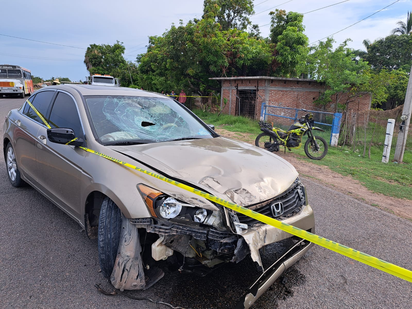 Accidente de motociclista