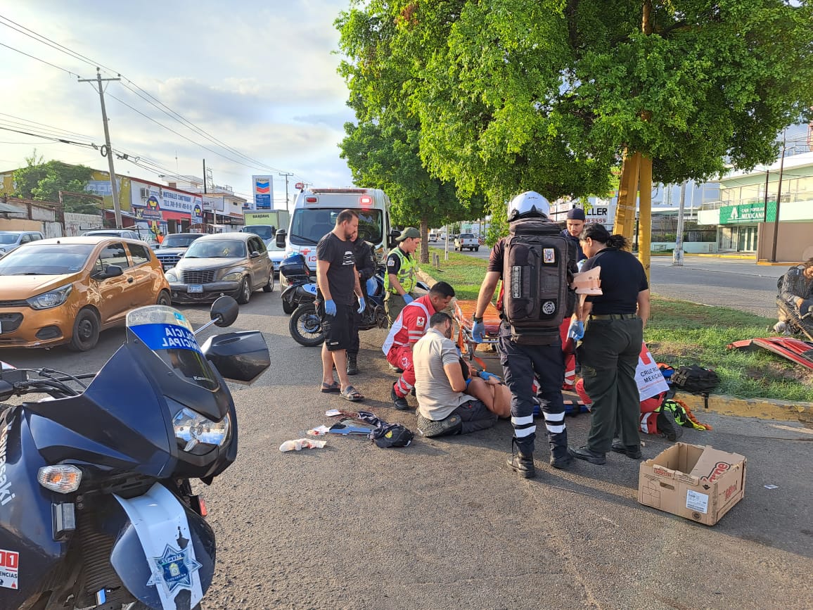 Los menores fueron auxiliados por paramédicos voluntarios del grupo Gerum y también por paramédicos de Cruz Roja