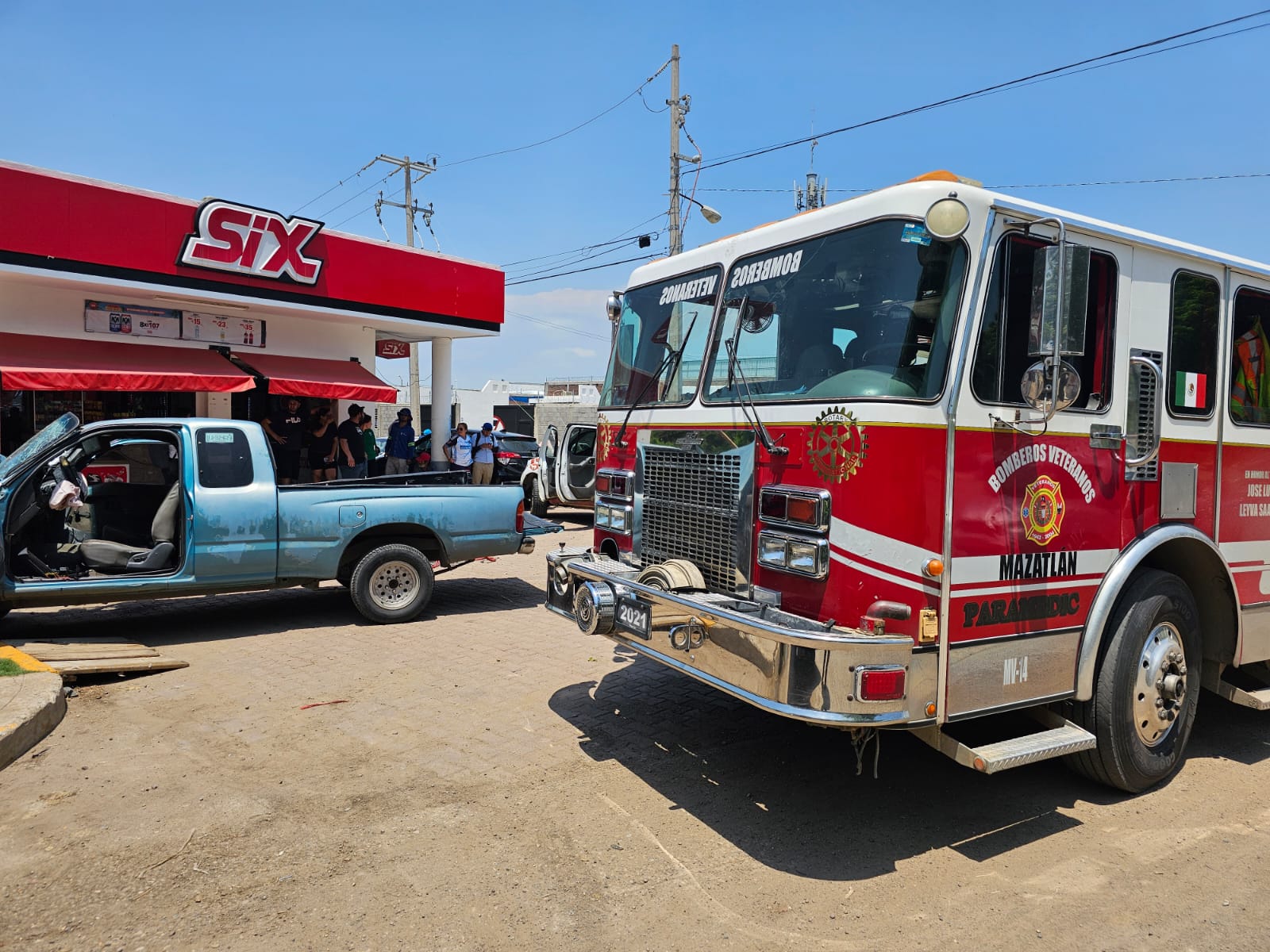 El accidente ocurrió en el fraccionamiento San Jorge en Mazatlán.