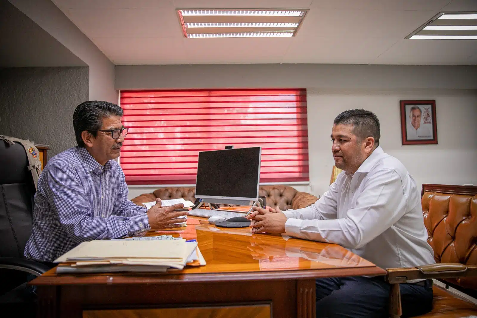 El alcalde Martín Ahumada Quintero se reunió con el superintendente de la CFE, Ernesto Cinco Sánchez