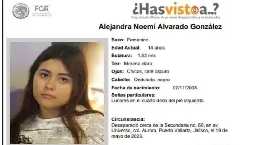 Buscan a Alejandra Noemí Alvarado