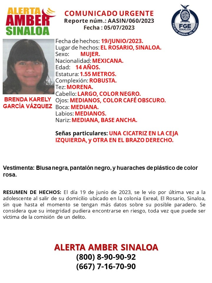 Una hoja tipo ficha de búsqueda de personas desaparecidas