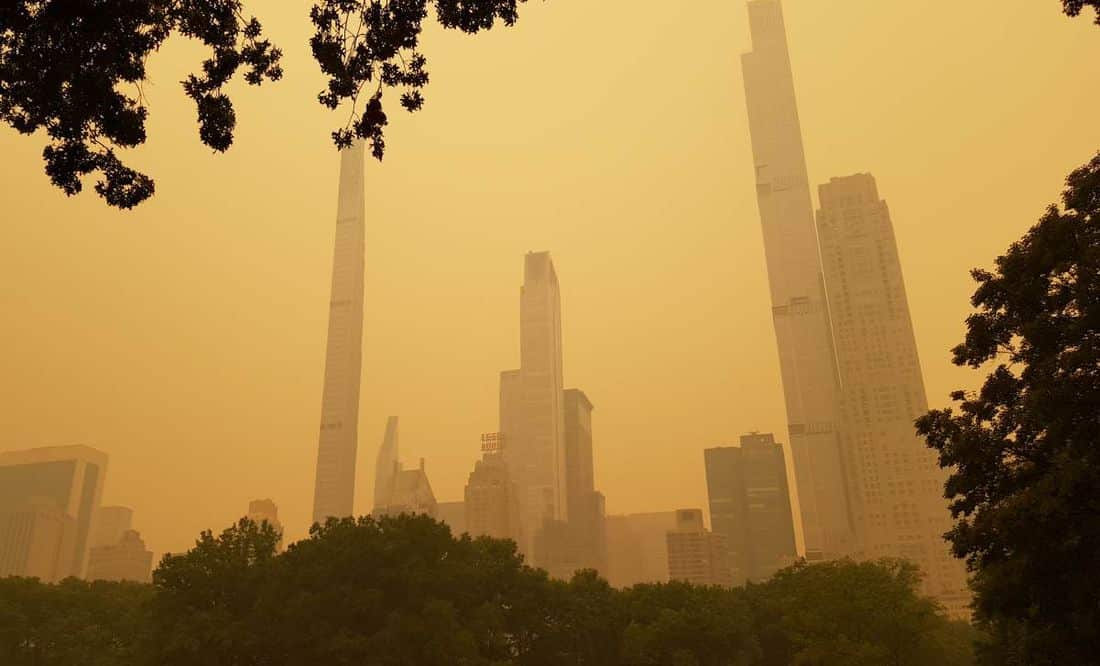 Alerta en Estados Unidos por contaminación ante incendios en Canadá