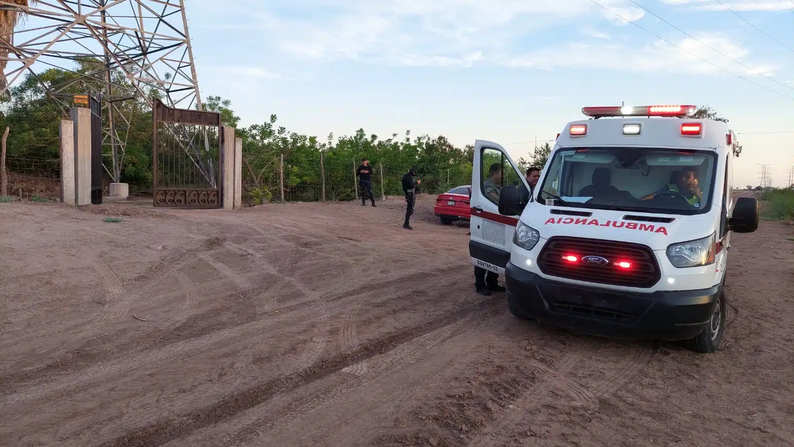 Ambulancia presta servicio