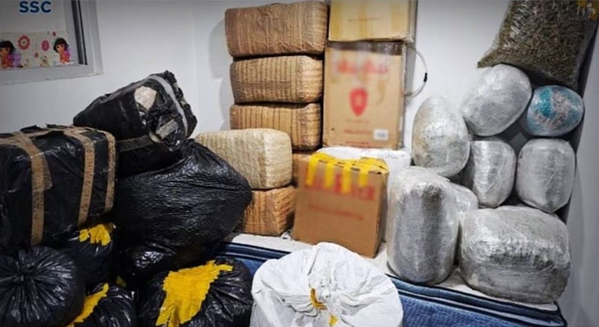 Aseguran 400 kilos de marihuana en Tepito