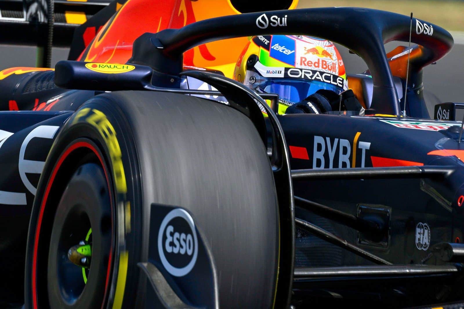 Auto de Sergio Checo Pérez en el Gran Premio de Hungría