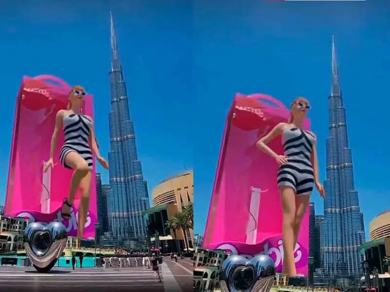 Instalan Barbie de 600 metros en Dubái
