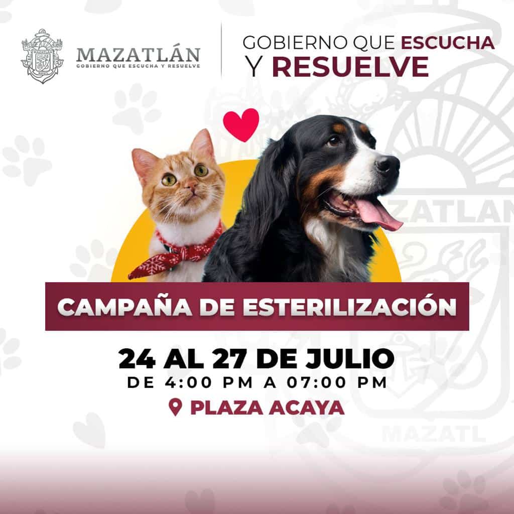 Del 24 al 27 de julio, la unidad médica estará instalada en la Plaza Acaya, en la entrada norte de Mazatlán