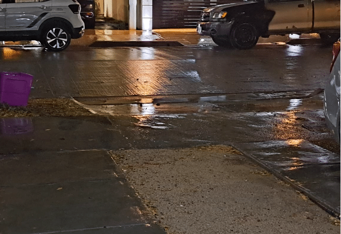 Las lluvias llegaron a Los Mochis de forma ligera y moderada