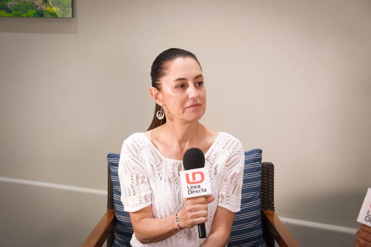 Claudia Sheinbaum Pardo durante su visita a Mazatlán