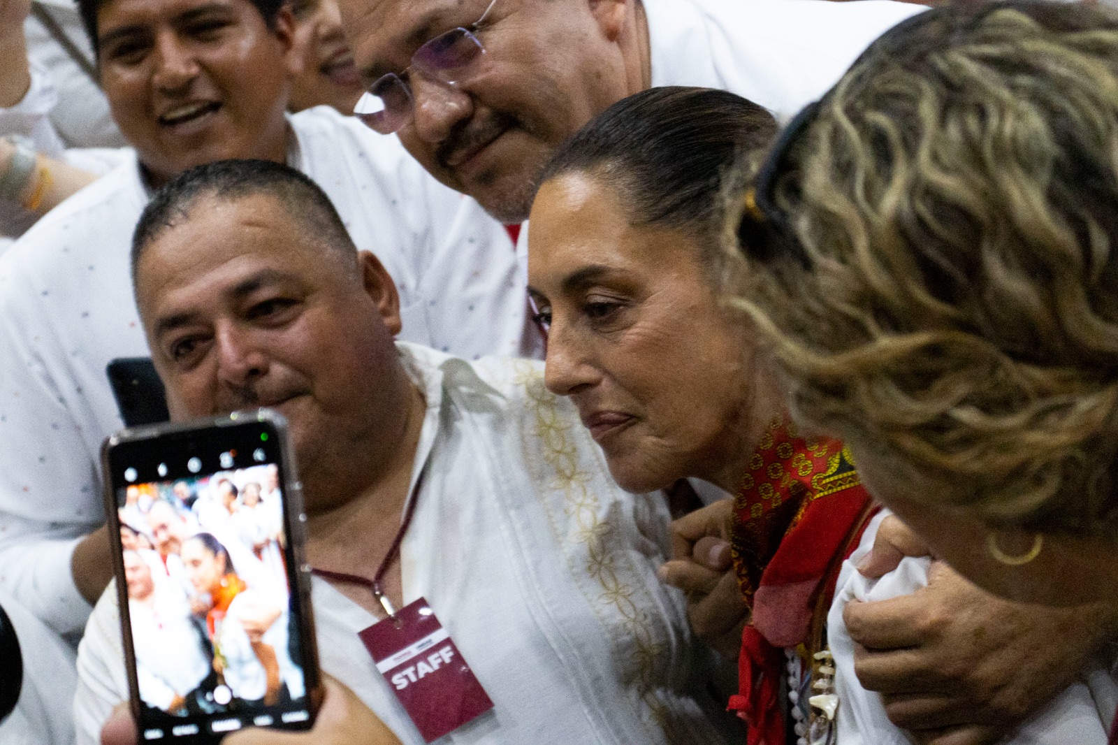 Claudia Sheinbaum Pardo durante su visita a Los Mochis
