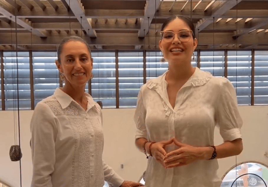 Claudia Sheinbaum y Geraldine Ponce