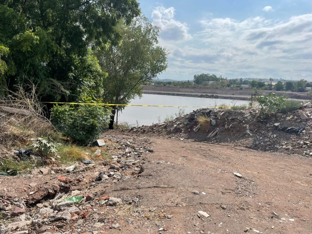 Río Humaya con cinta amarilla en el área