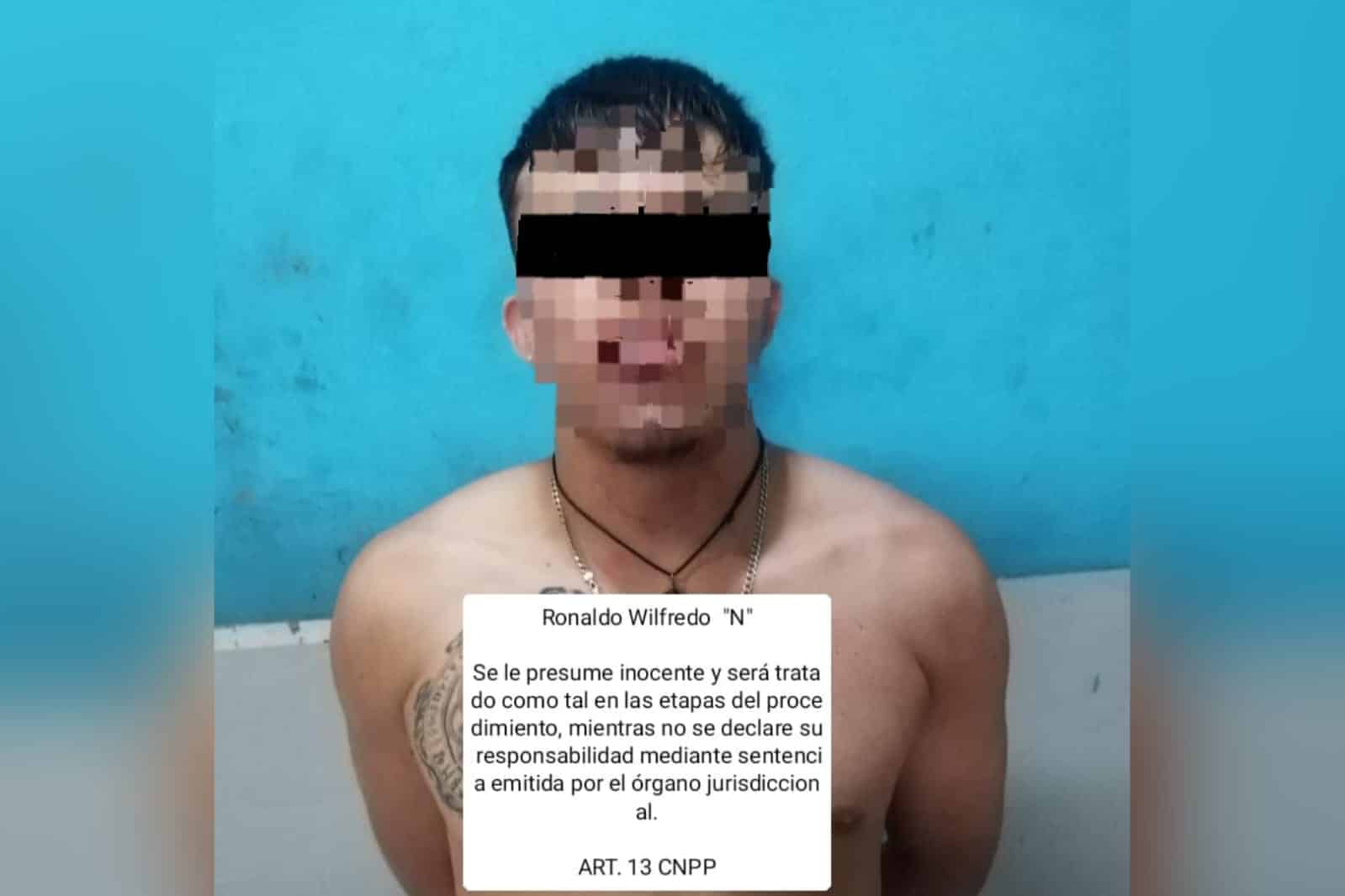 Detenido Ronaldo Wilfrido