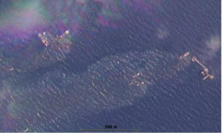 Derrame hidocarburos en el Golfo de México