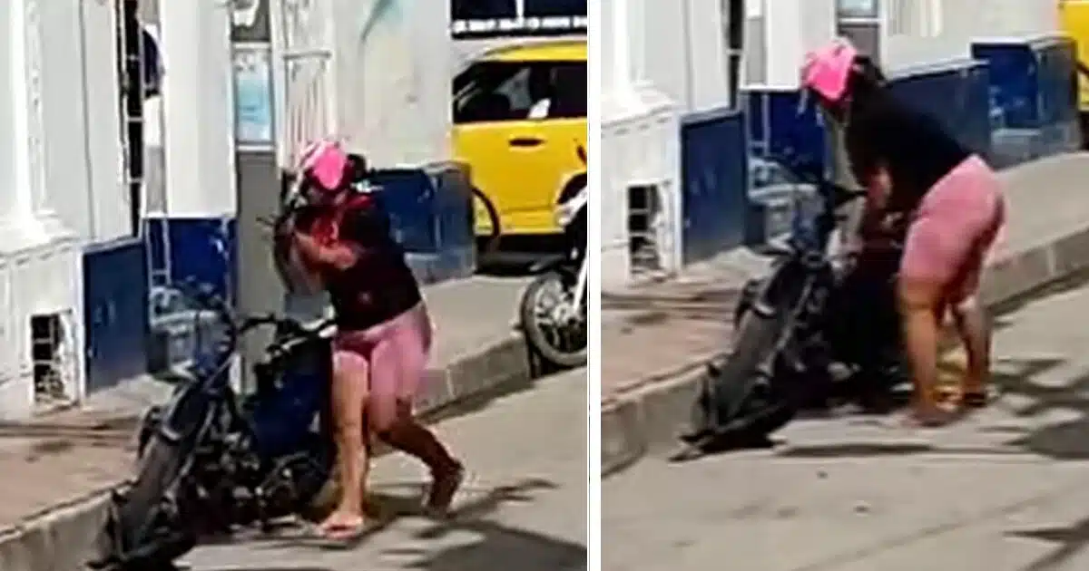 Destruye la motocicleta de su pareja al verla estacionada afuera de hotel