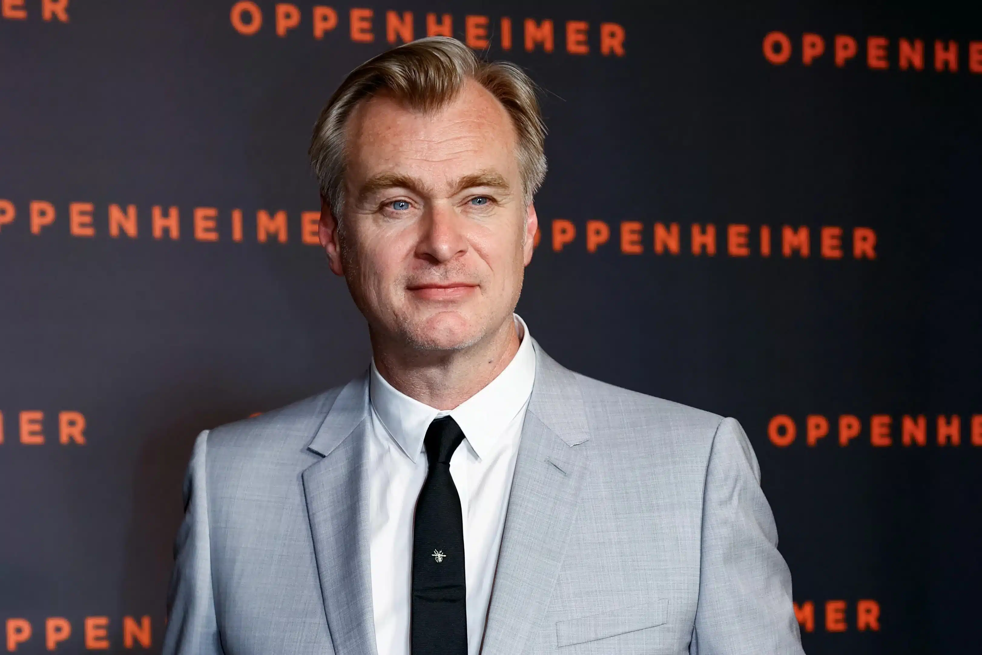 Christopher Nolan en la premier de Oppenheimer