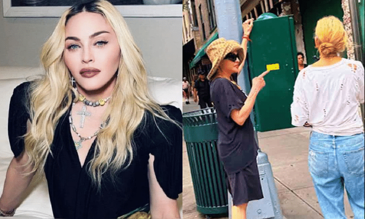 Captan a Madonna paseando en NY