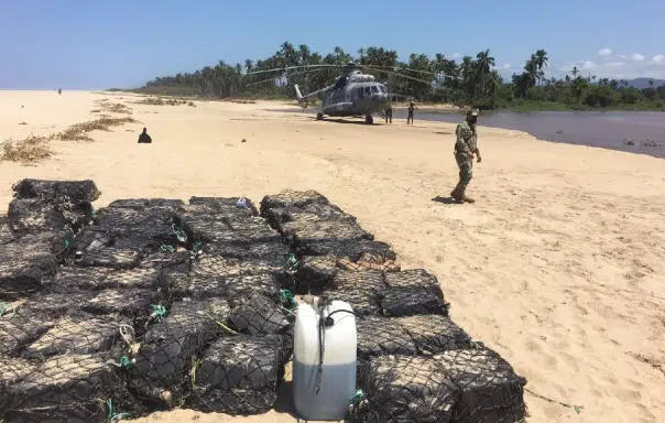 Droga decomisada por la Marina en Acapulco