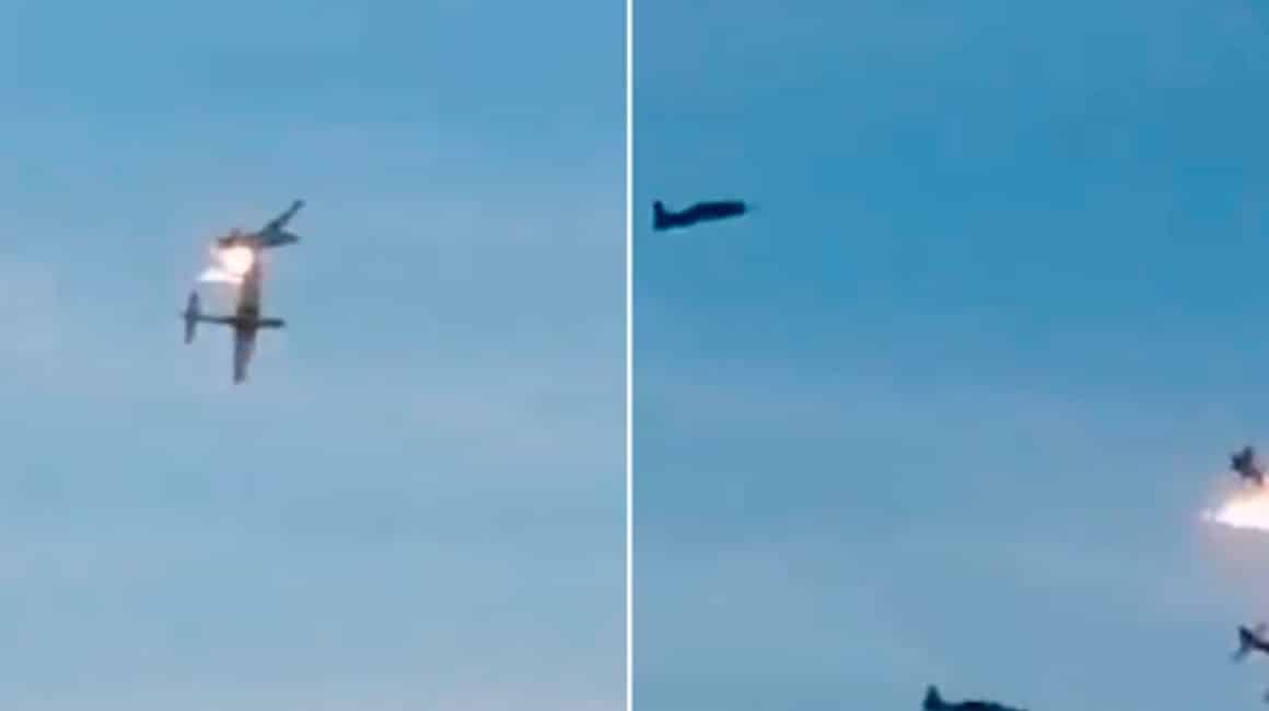 Durante un entrenamiento, chocan dos aviones de la Fuerza Aérea en Colombia; muere un soldado