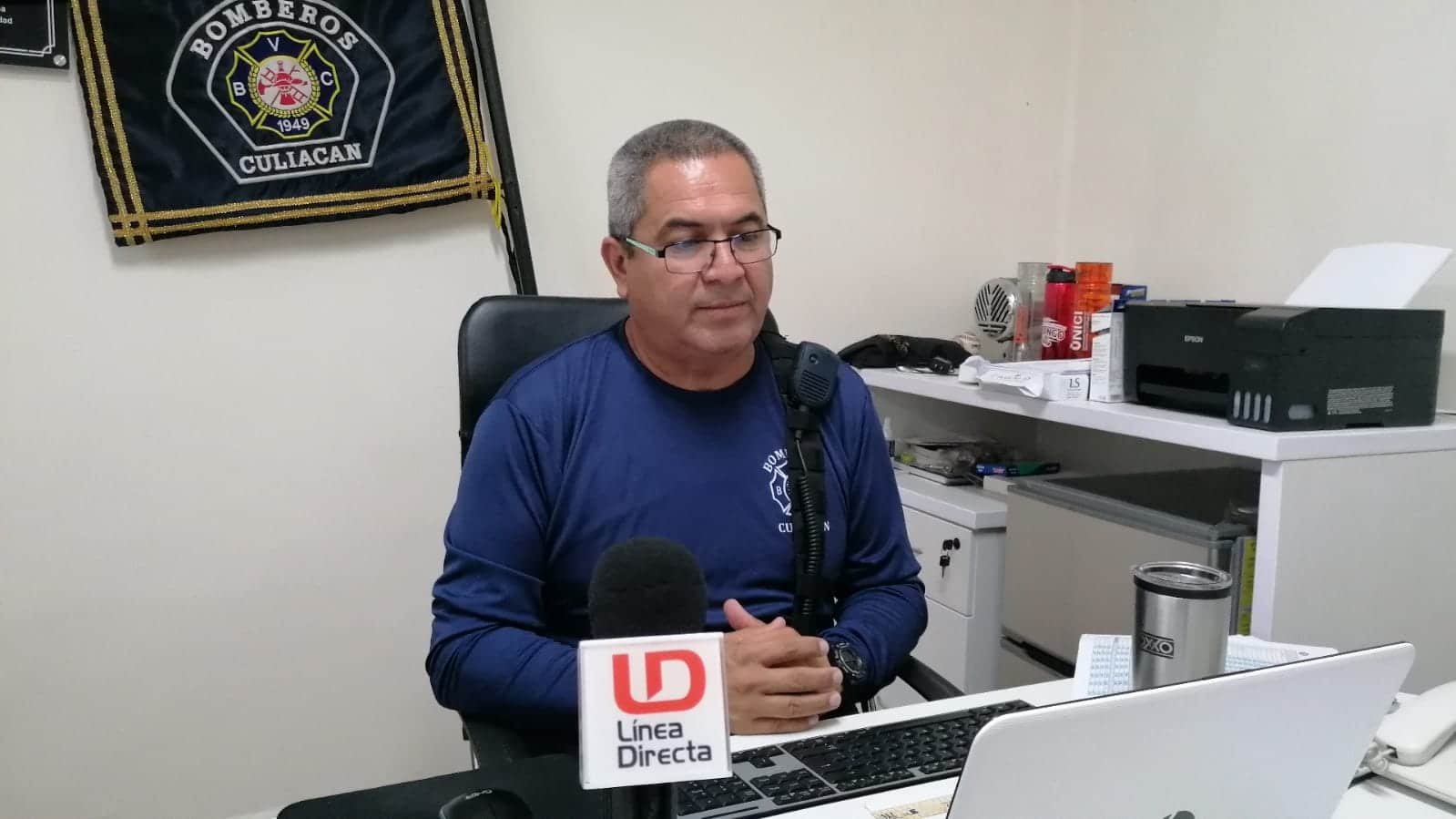 comandante de Bomberos Culiacán, Efraín Araujo