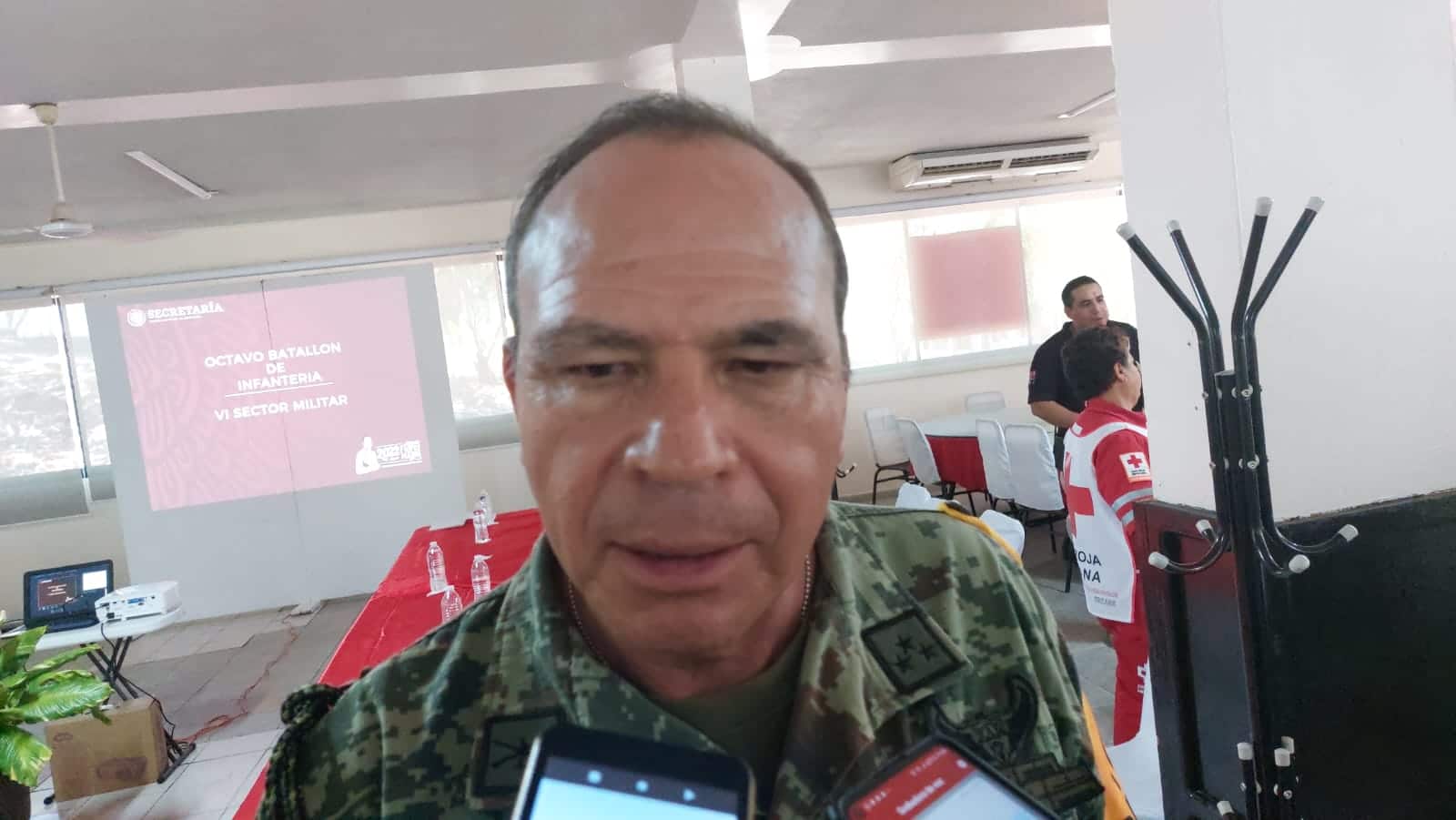 Óscar Zavala Barrera, Comandante del Octavo Batallón de Infantería.