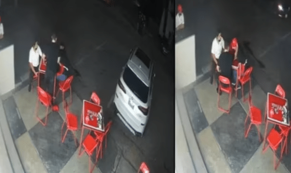 Empleado de taquería golpeado por un hombre