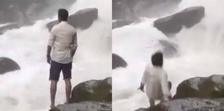 Graban su muerte sin saberlo; tiktoker cae de unas cataratas en la India