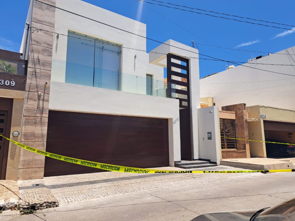 Vivienda del sector Villa Universidad donde asesinaron a un joven en Culiacán