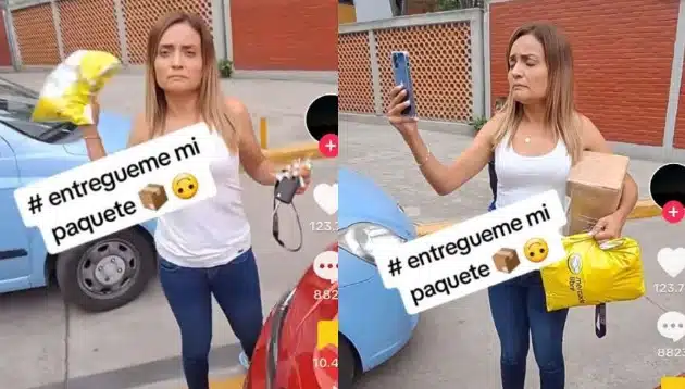 Mujer se hace viral tras disputa con repartidores de Mercado Libre