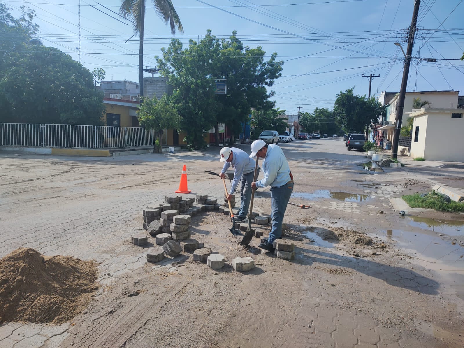 Obras tras lluvia
