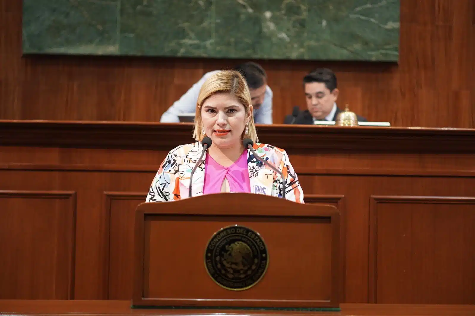diputada presidenta de la Comisión de Seguridad Pública del Congreso del Estado, María del Rosario Osuna Gutiérrez.