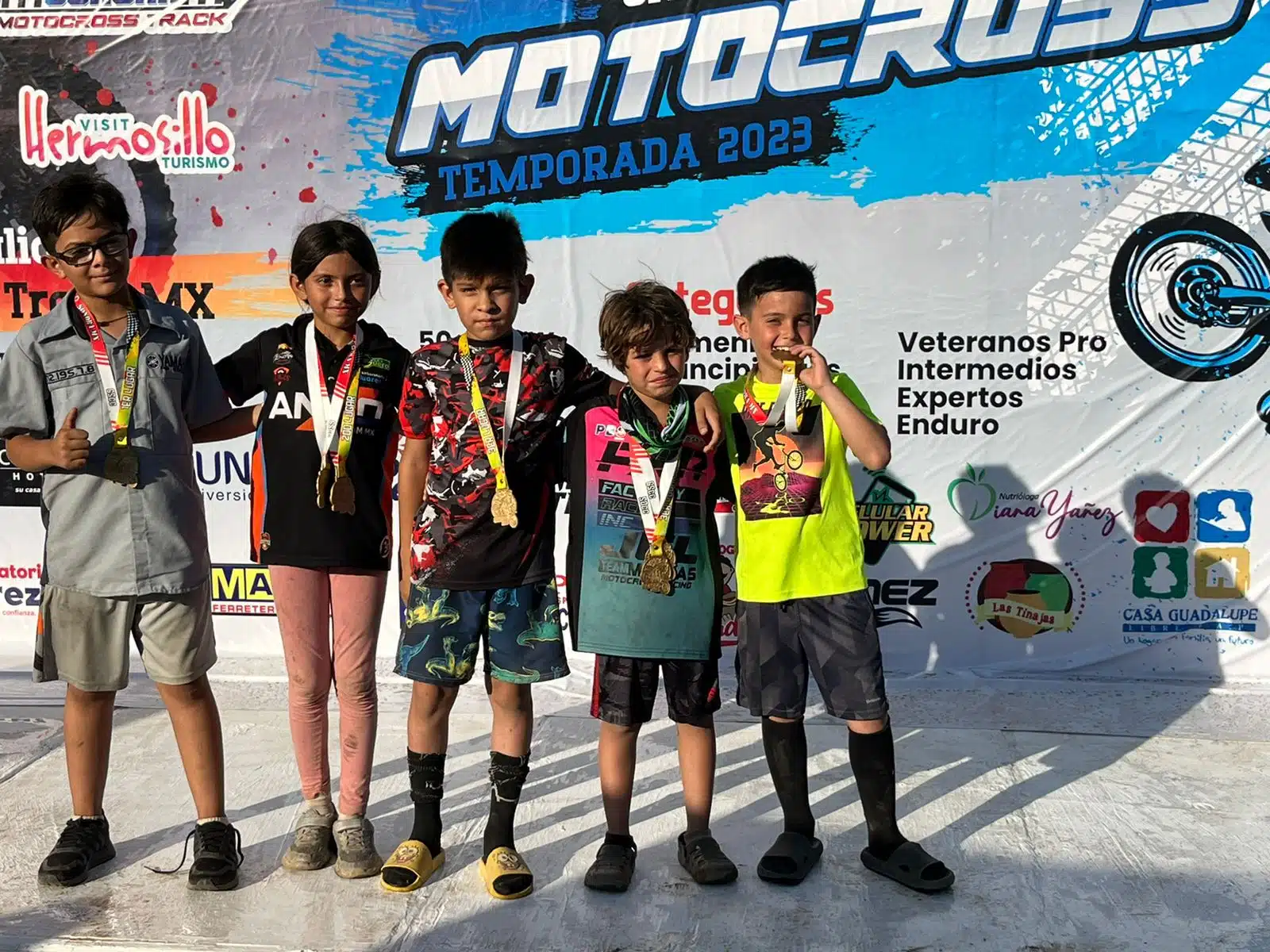 Los pilotos tuvieron destacada participación en el Serial de Motocross Sinaloa-Sonora 2023