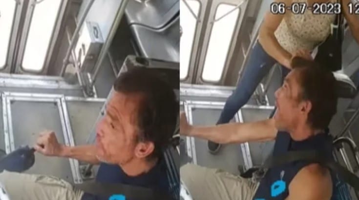 Mujer desgreña a conductor de un camión