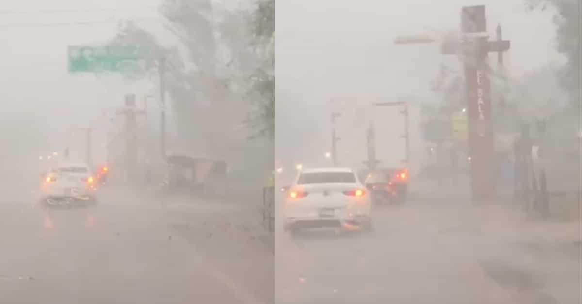 Fuerte lluvia por El Salado