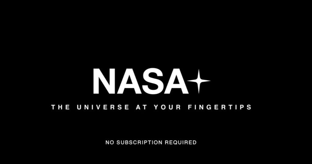 Publicidad de la nueva plataforma de streaming de la NASA